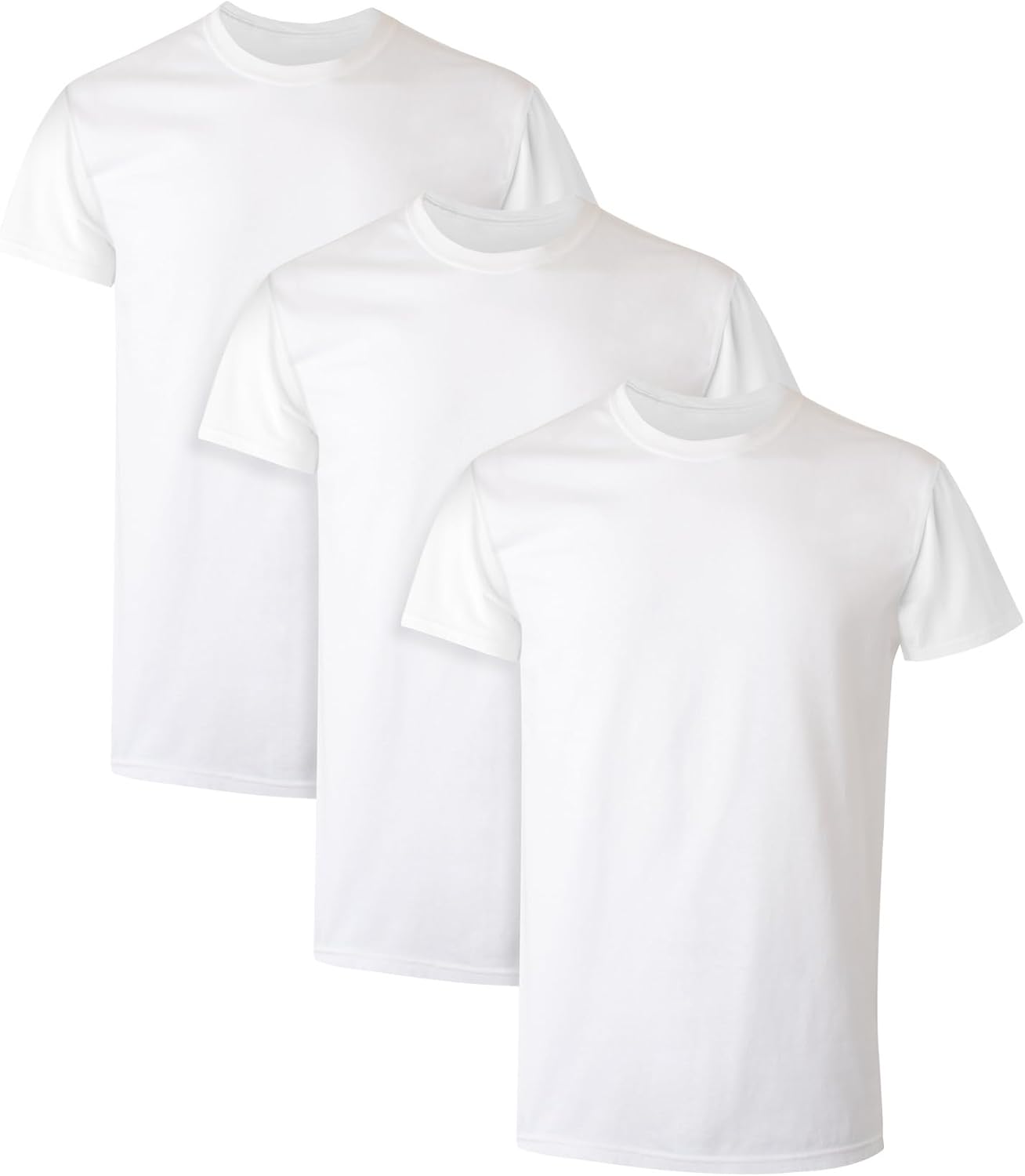 Hanes Mens Undershirt Packs, Stay-Tucked Soft Cotton Undershirts, Best Undershirts for Men, White/Black/Asstd Multipacks