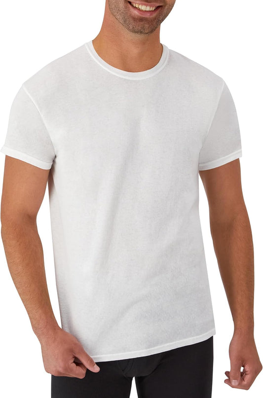 Hanes Mens Undershirt Packs, Stay-Tucked Soft Cotton Undershirts, Best Undershirts for Men, White/Black/Asstd Multipacks